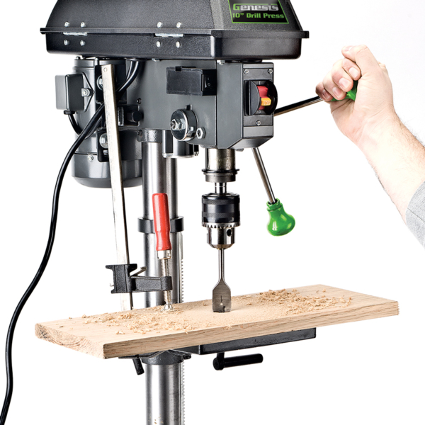 10" 5-Speed Drill Press With Work Light